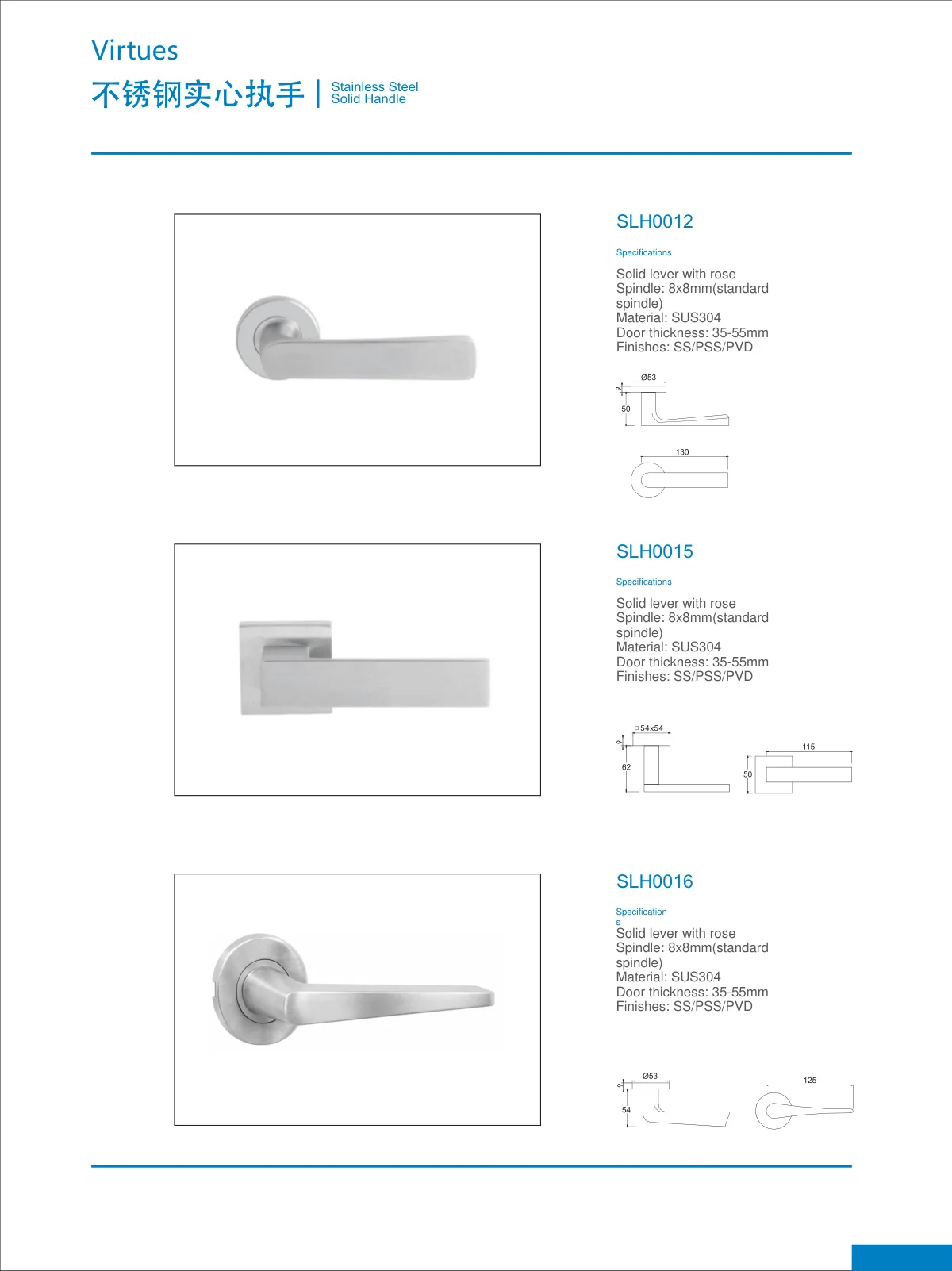 Door hardware · catalogue sheet 18.1