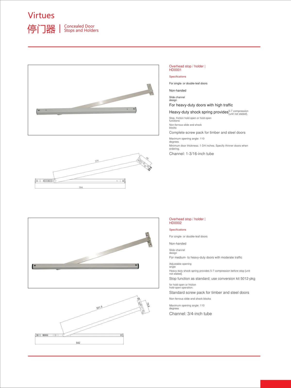 Door control · catalogue sheet 26.1