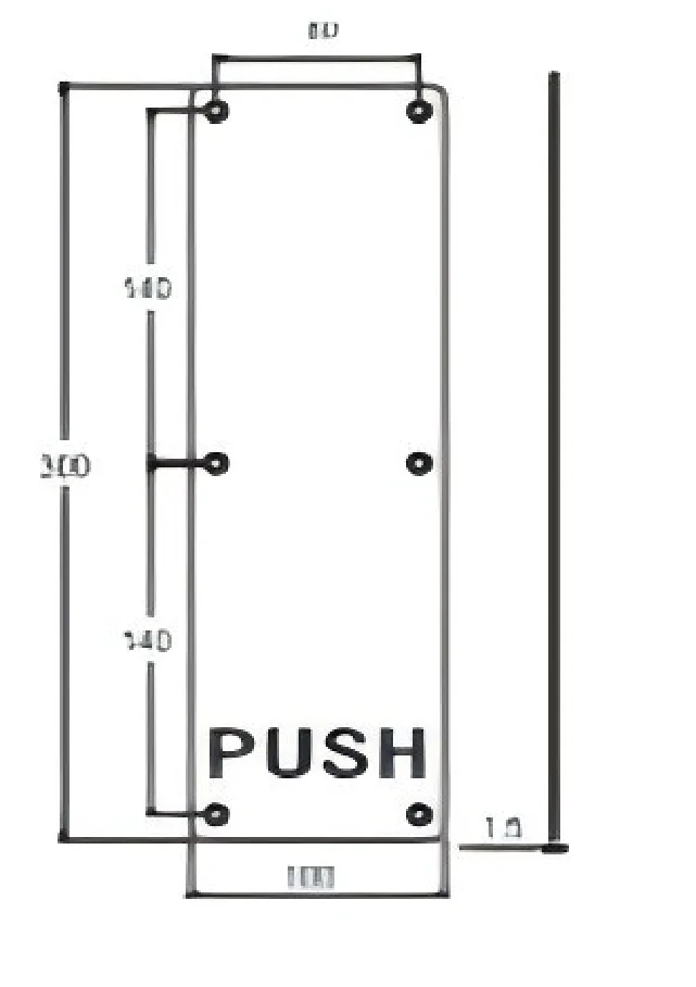 VIRTUES SP0006 Push & pull plates